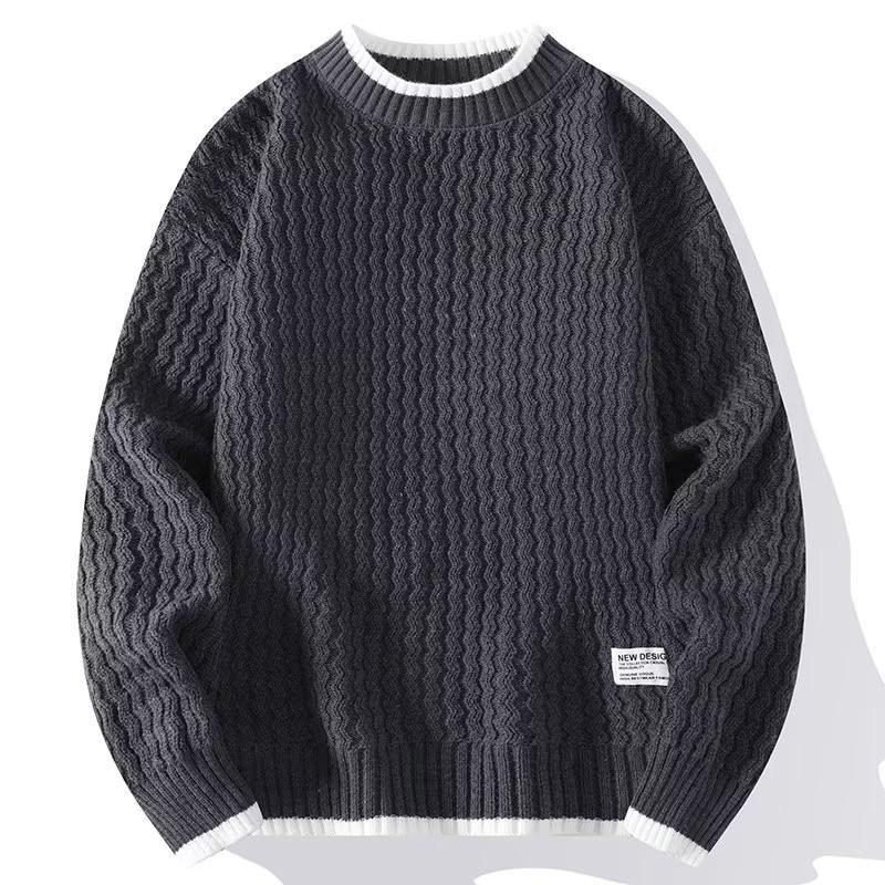 Men s Autumn Winter Knitted Sweater Round Neck Loose Warm Solid Color Base Layer Top Coat Casual Fashion Outerwear M
Men s Autumn Winter Knitted Sweater Round Neck Loose Warm Solid Color Base Layer Top Coat Casual Fashion Outerwear M