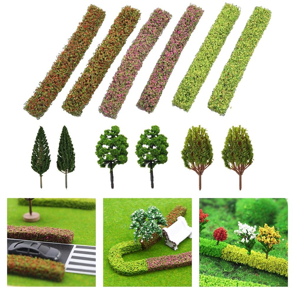 Miniature Model Trees and Shrub Strips Set for Dollhouses and Dioramas
Miniature Model Trees and Shrub Strips Set for Dollhouses and Dioramas