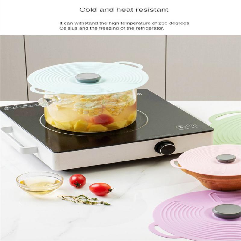 Silicone Anti-scald Cover Heat Resistance Pot Cover Oil Cover Anti-scald Cookware Tableware Fresh-keeping Cover Seal Purple
Silicone Anti-scald Cover Heat Resistance Pot Cover Oil Cover Anti-scald Cookware Tableware Fresh-keeping Cover Seal Purple
