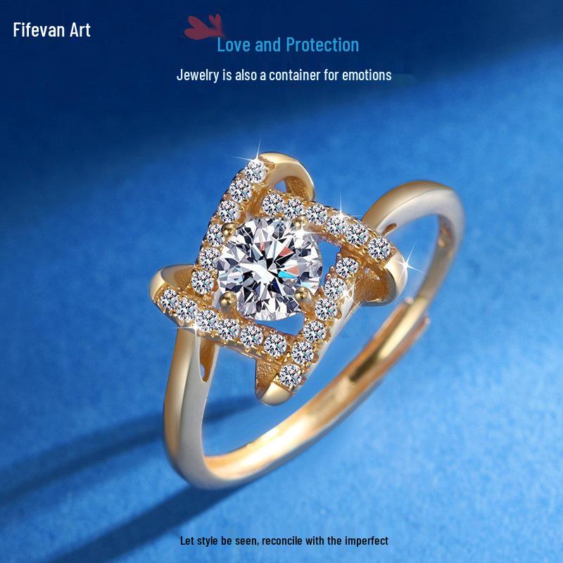 Adjustable S925 Sterling Silver Four-Leaf Clover Zircon Ring for Women Adjustable Open
Adjustable S925 Sterling Silver Four-Leaf Clover Zircon Ring for Women Adjustable Open