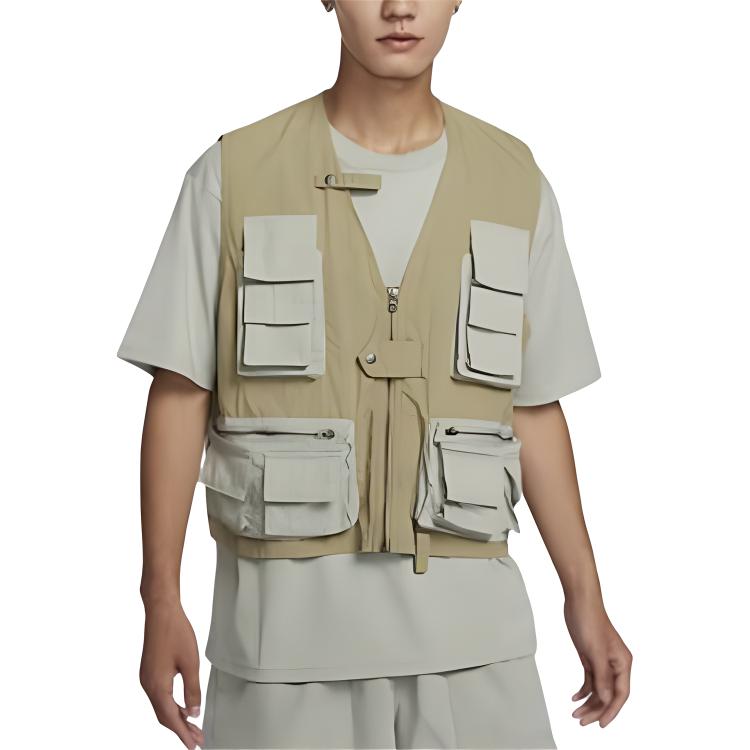 Nike V-Neck Zipper Design Logo Embroidery Outdoor Work Multi-Pocket Sleeveless Vest Men Vests Linen FN3215-276 M
Nike V-Neck Zipper Design Logo Embroidery Outdoor Work Multi-Pocket Sleeveless Vest Men Vests Linen FN3215-276 M