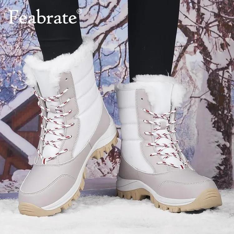 Snow Boots Women s High Top Cross-border Large Size Padded Warm Outdoor Shoes Lace-up Hiking Mountaineering Boots Tall Women s Boots 39 білий
Snow Boots Women s High Top Cross-border Large Size Padded Warm Outdoor Shoes Lace-up Hiking Mountaineering Boots Tall Women s Boots 39 білий