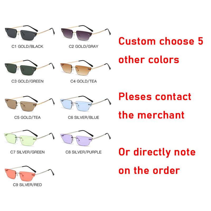 5pcs/Set Sunglasses For Men Women Fashion Rimless Rectangle Eyewear Summer Outdoor Trendy Sun Glasses Wedding Accessory Eyeglass As picture
5pcs/Set Sunglasses For Men Women Fashion Rimless Rectangle Eyewear Summer Outdoor Trendy Sun Glasses Wedding Accessory Eyeglass As picture