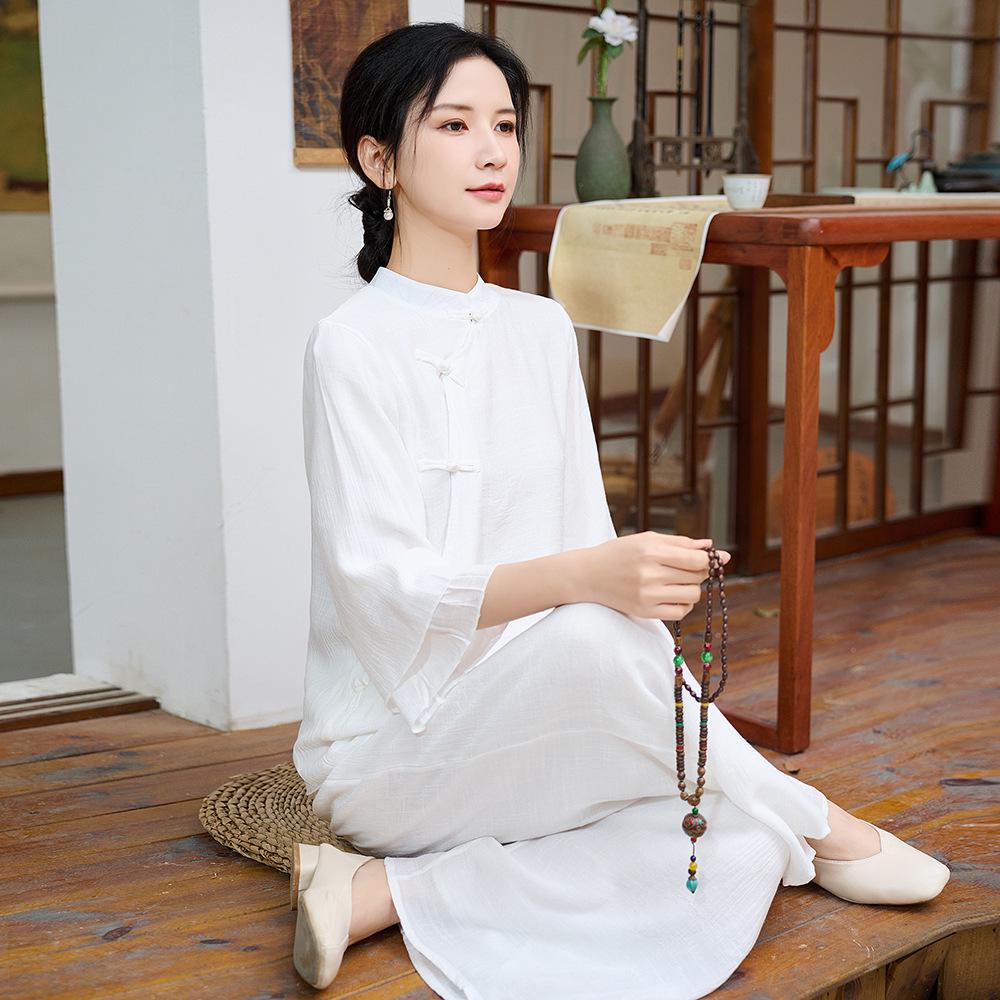 2025 Ethnic Cotton-Linen Zen Tai Chi Two-Piece Set: Meditation, Yoga & Tea Ceremony Suit M
2025 Ethnic Cotton-Linen Zen Tai Chi Two-Piece Set: Meditation, Yoga & Tea Ceremony Suit M