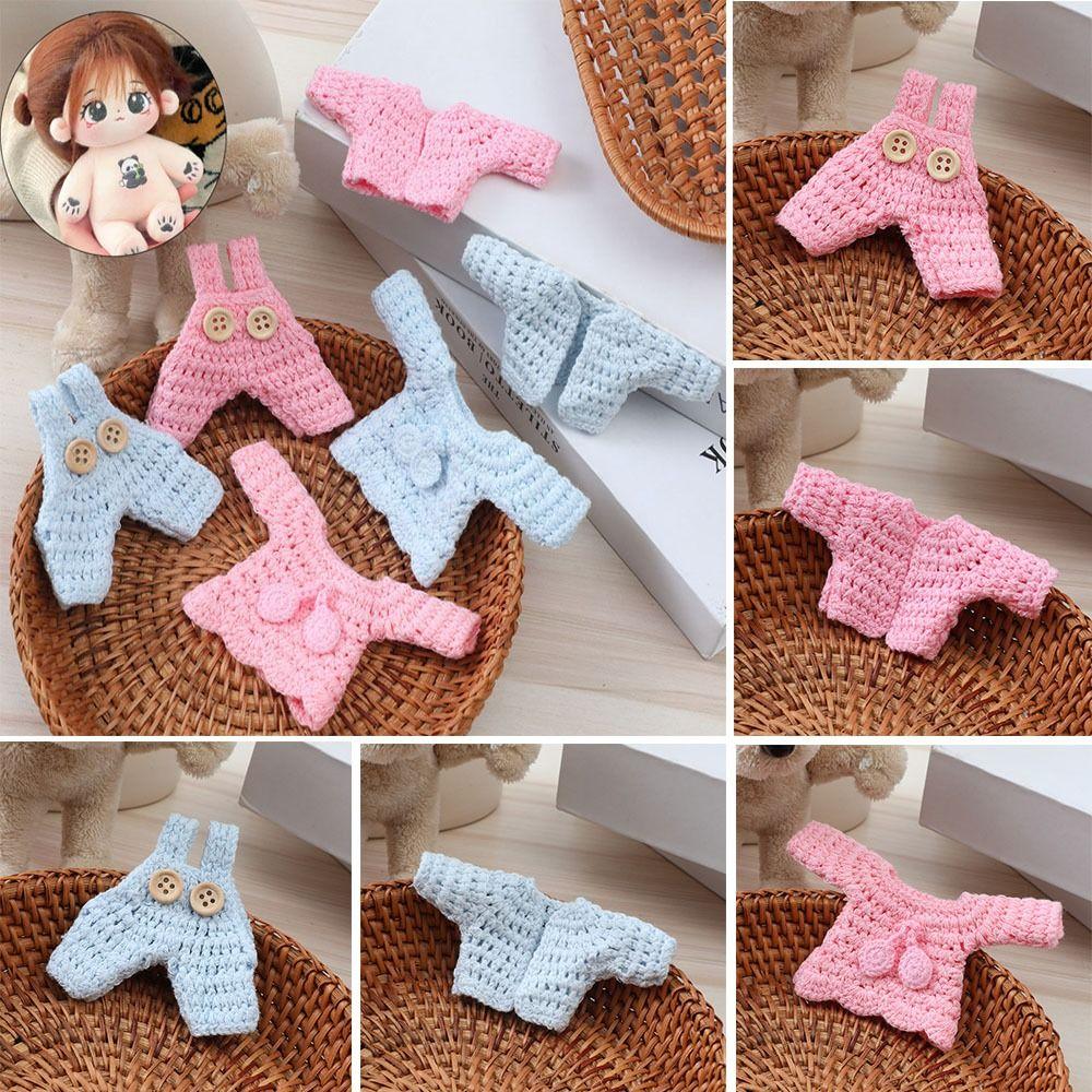 Cute Doll Knitted Overalls Cartoon Dolls Clothes for 10cm Cotton Doll/for EXO Idol Dolls
Cute Doll Knitted Overalls Cartoon Dolls Clothes for 10cm Cotton Doll/for EXO Idol Dolls