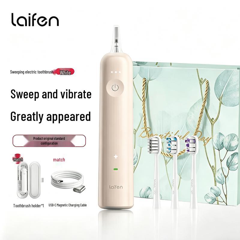 LAIFEN New Generation Sweep-Vibration Electric Toothbrush CN plug (adapter included)
LAIFEN New Generation Sweep-Vibration Electric Toothbrush CN plug (adapter included)