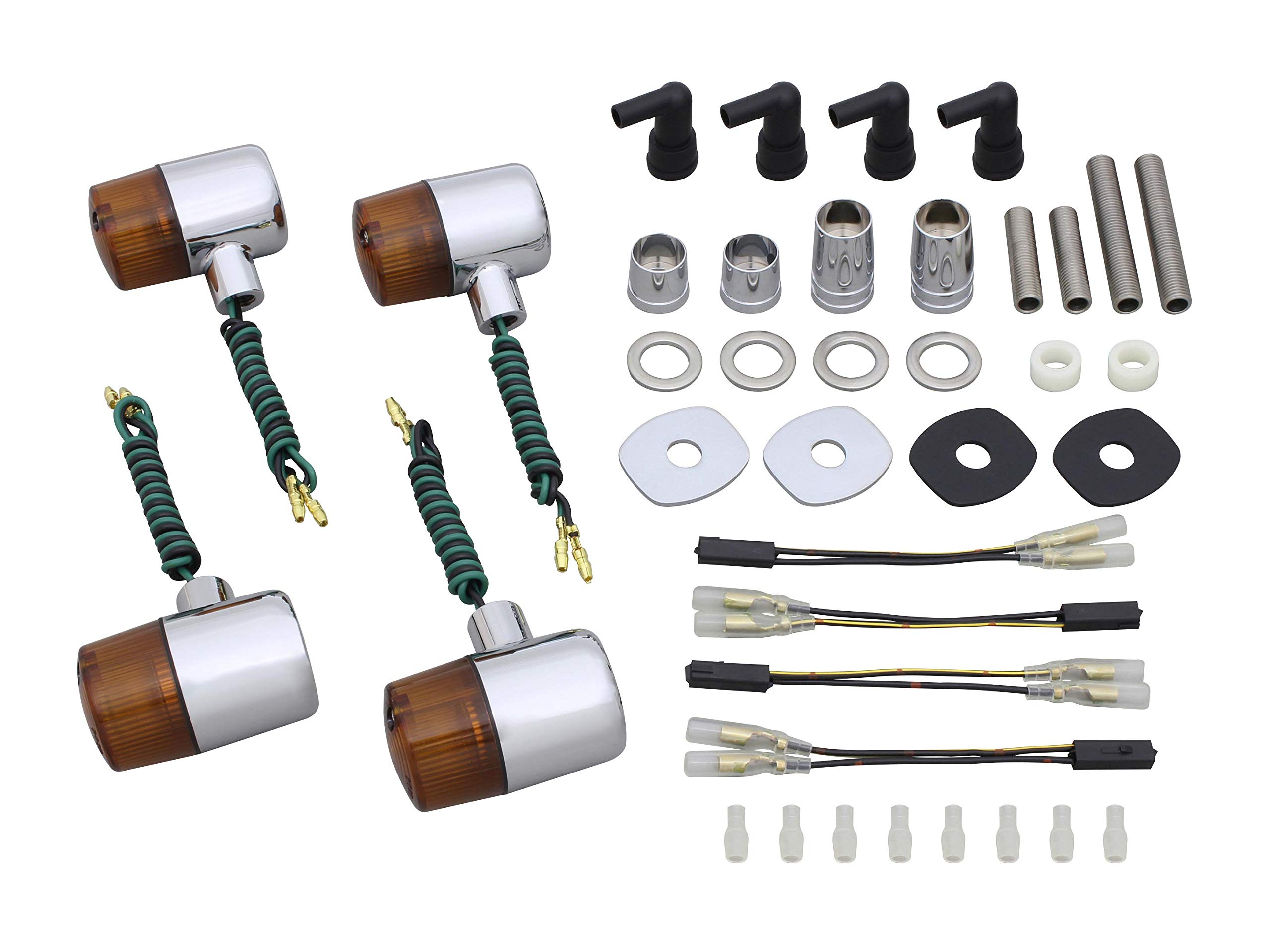 POSH FAITH Motorcycle Accessories Turn Signal Kit Classic 71 Type Turn Signal Kit W800 Chrome Lens Model-Specific (2020) Body/Orange 043191-53
POSH FAITH Motorcycle Accessories Turn Signal Kit Classic 71 Type Turn Signal Kit W800 Chrome Lens Model-Specific (2020) Body/Orange 043191-53
