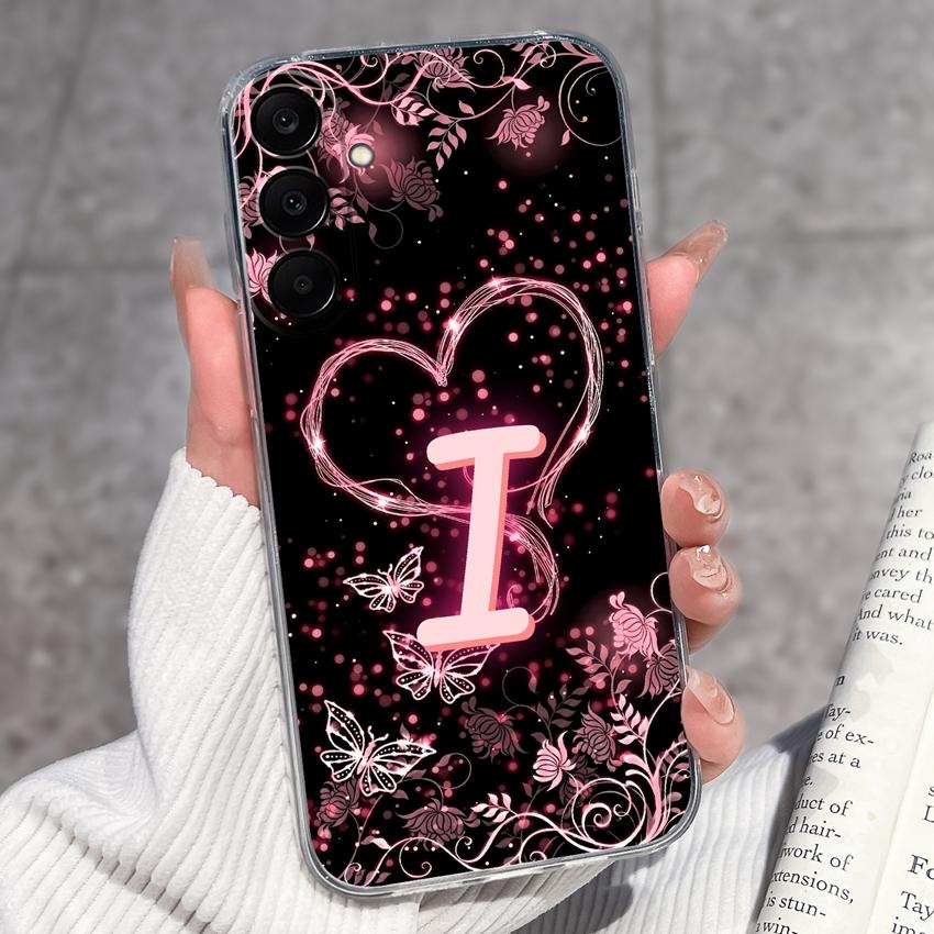 Для Samsung A17 A16 A15 A14 A13 A12 M16 M14 M13 M12 M10 Чехол для телефона из прозрачного ТПУ с красивой бабочкой и буквой, защита объектива, противоскользящий чехол для Samsung Samsung A15 5G
Для Samsung A17 A16 A15 A14 A13 A12 M16 M14 M13 M12 M10 Чехол для телефона из прозрачного ТПУ с красивой бабочкой и буквой, защита объектива, противоскользящий чехол для Samsung Samsung A15 5G