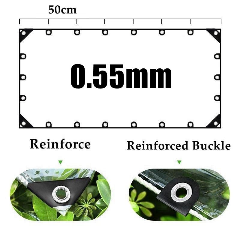 Thickness 0.5mm Transparent PVC Tarpaulin Balcony Garden Duty Clear Tarp Terrace Pergola Rainproof Cloth With New Type Rdge 0.4mx0.7m
Thickness 0.5mm Transparent PVC Tarpaulin Balcony Garden Duty Clear Tarp Terrace Pergola Rainproof Cloth With New Type Rdge 0.4mx0.7m