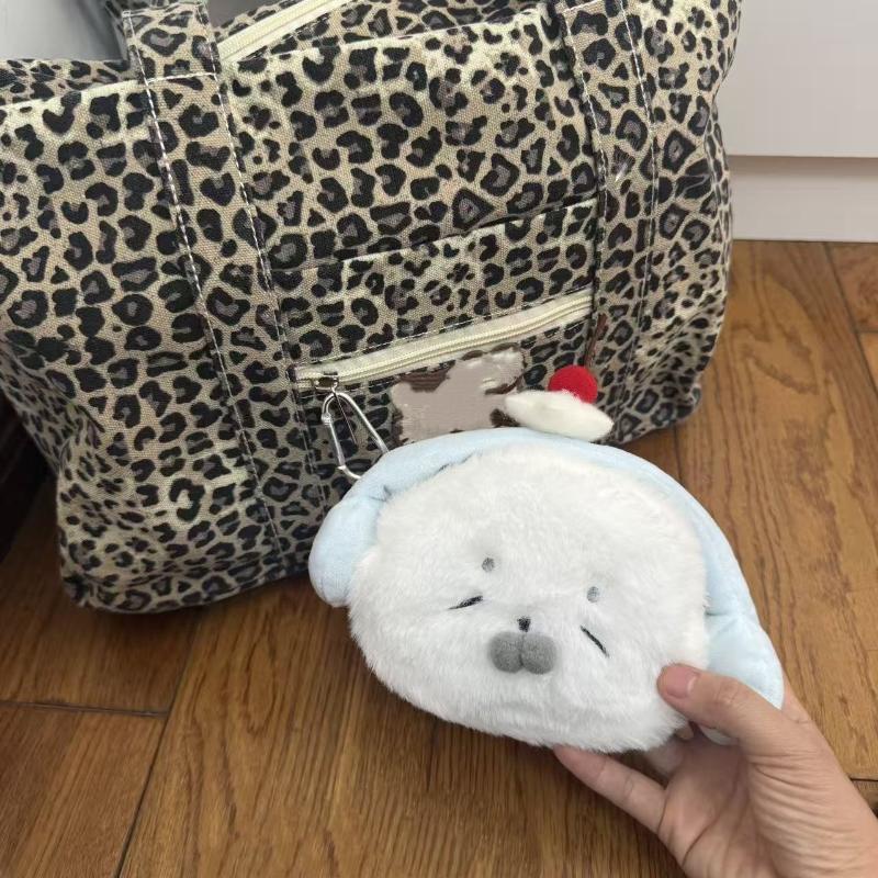 Cute Cartoon Snowman Seal Koala Plush Coin Purse Kawaii Large Capacity Hanging Neck Wallet Multi-Functional Storage Bag
Cute Cartoon Snowman Seal Koala Plush Coin Purse Kawaii Large Capacity Hanging Neck Wallet Multi-Functional Storage Bag