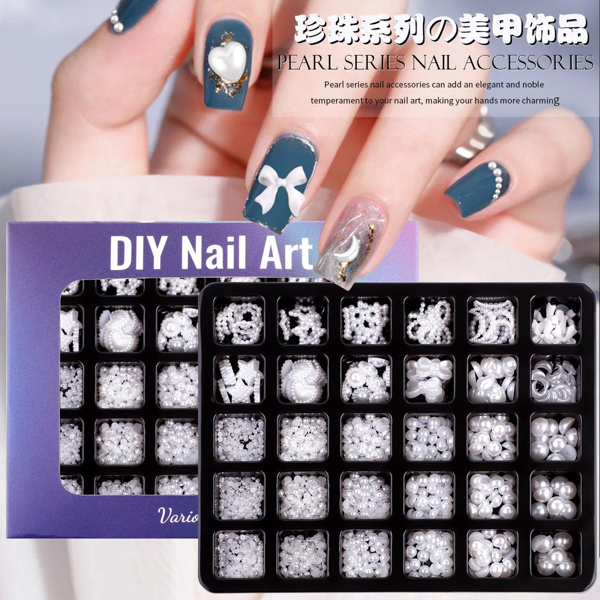30 Grid Abs Semi-Round Pearl Nail Art Jewelry Special-Shaped Pearl Diy Decorative Accessories Mixed Size Jewelry
30 Grid Abs Semi-Round Pearl Nail Art Jewelry Special-Shaped Pearl Diy Decorative Accessories Mixed Size Jewelry