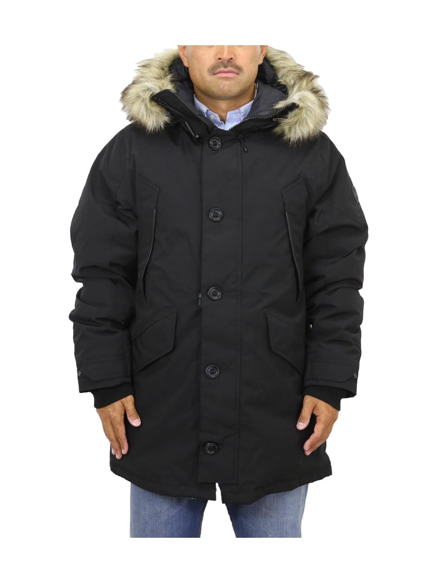 POLO RALPH LAUREN Fur Hooded Down Size 0101985 Men s N-3B Jacket, L, Black,
POLO RALPH LAUREN Fur Hooded Down Size 0101985 Men s N-3B Jacket, L, Black,
