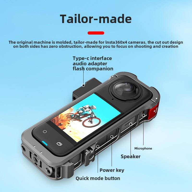 Suitable for Insta360 X4 metal frame, sports camera rabbit cage expansion bracket fixing clip, horizontal shooting accessories
Suitable for Insta360 X4 metal frame, sports camera rabbit cage expansion bracket fixing clip, horizontal shooting accessories