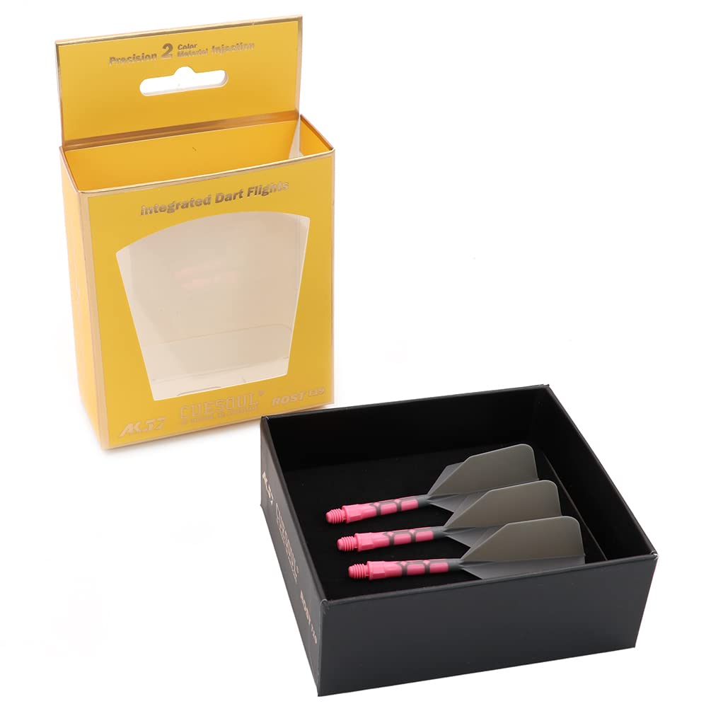 CUESOUL ROST T19 Shaft Integrated Flight Big Wing Gray Flight Pink M Set of 3 Shape, Two-Tone Color, + Shaft, Size, (CS-AK5711-5M)
CUESOUL ROST T19 Shaft Integrated Flight Big Wing Gray Flight Pink M Set of 3 Shape, Two-Tone Color, + Shaft, Size, (CS-AK5711-5M)