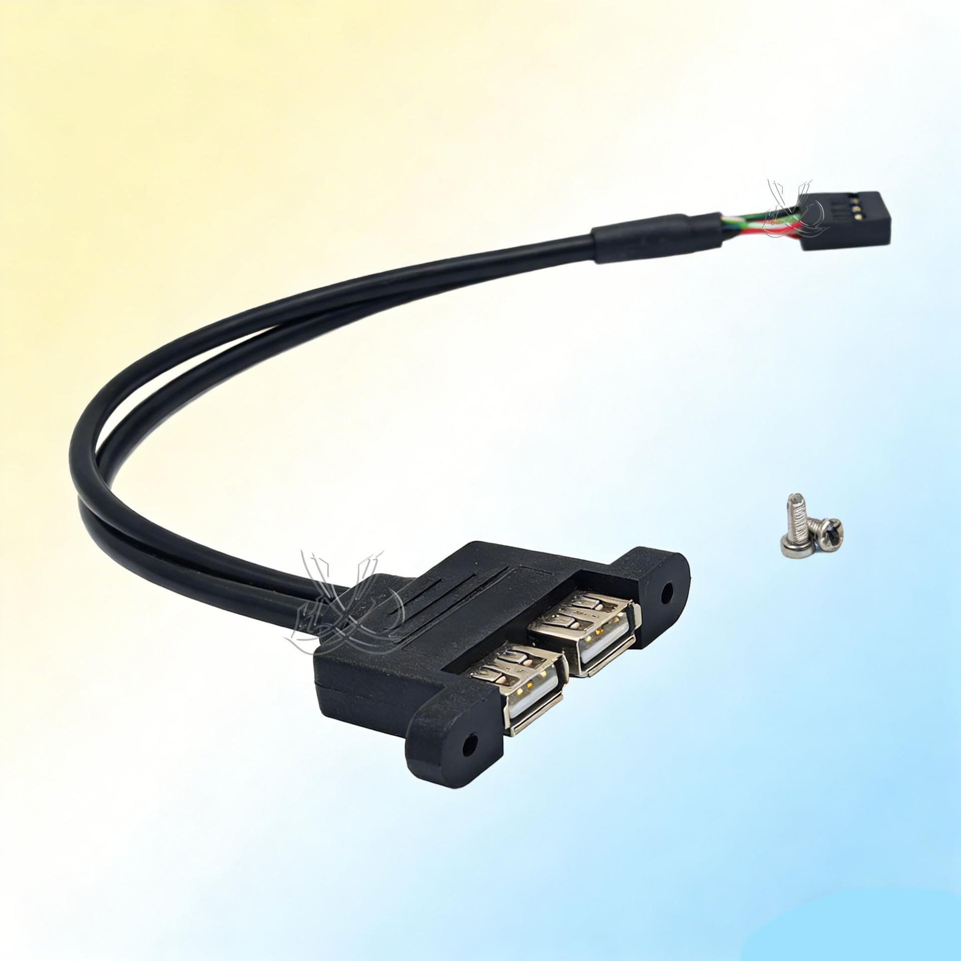 Кабель-удлинитель USB 9-pin на два порта USB 2.0 Female 30 cm
Кабель-удлинитель USB 9-pin на два порта USB 2.0 Female 30 cm