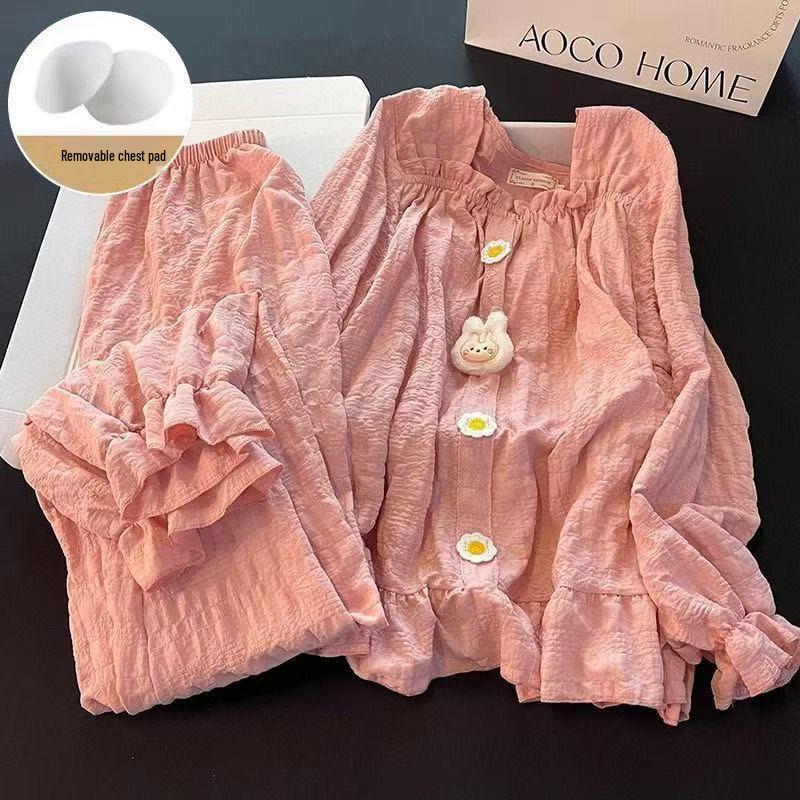 Cloud Cotton Princess Pajamas: Women s Cute Japanese Rabbit Set with Chest Pads, Long Sleeves, for Autumn & Spring. L
Cloud Cotton Princess Pajamas: Women s Cute Japanese Rabbit Set with Chest Pads, Long Sleeves, for Autumn & Spring. L