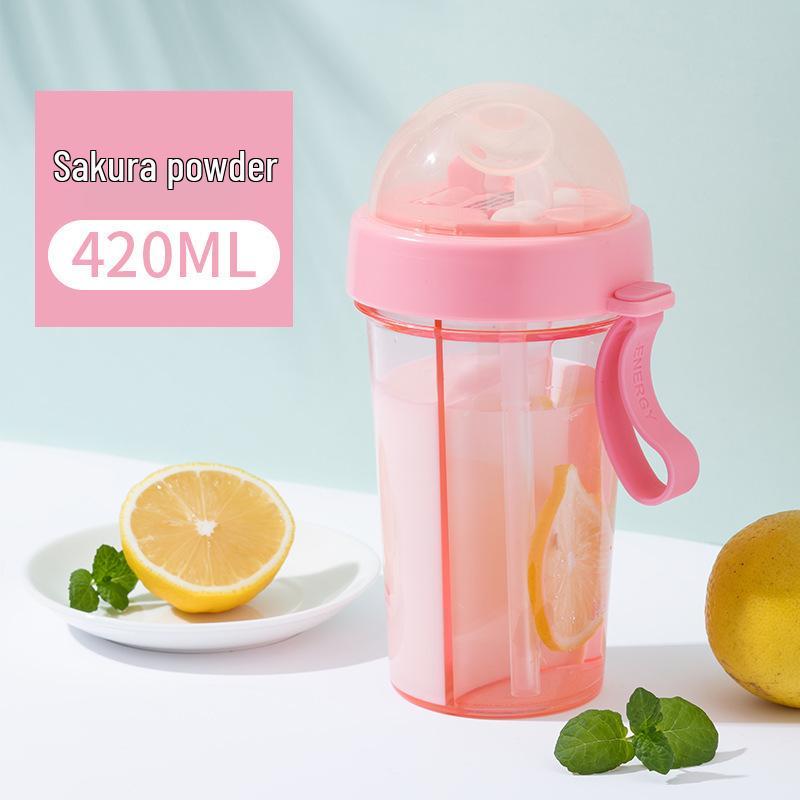 Large Capacity Fruit Tea Double Straw Sports Bottle - Ideal for Couples & Students 420ml рожевий
Large Capacity Fruit Tea Double Straw Sports Bottle - Ideal for Couples & Students 420ml рожевий