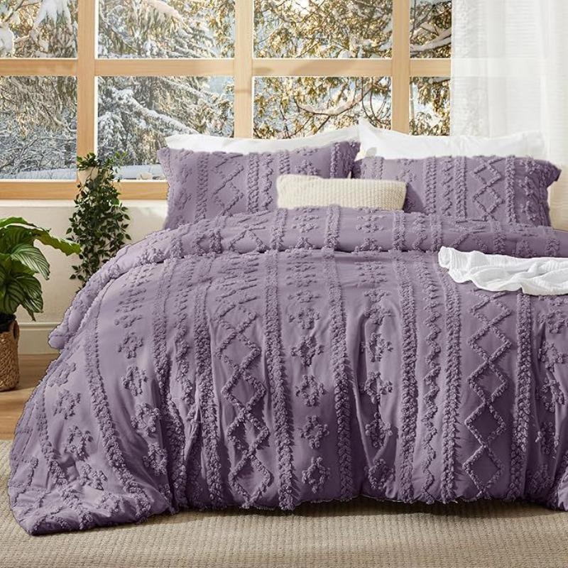 Bohemian Tufted Comforter Set Textured Shabby Chic Bedding Set Soft Brushed Bed Duvet Cover Set for Bedroom Home Decor 173x230cm 3pcs
Bohemian Tufted Comforter Set Textured Shabby Chic Bedding Set Soft Brushed Bed Duvet Cover Set for Bedroom Home Decor 173x230cm 3pcs