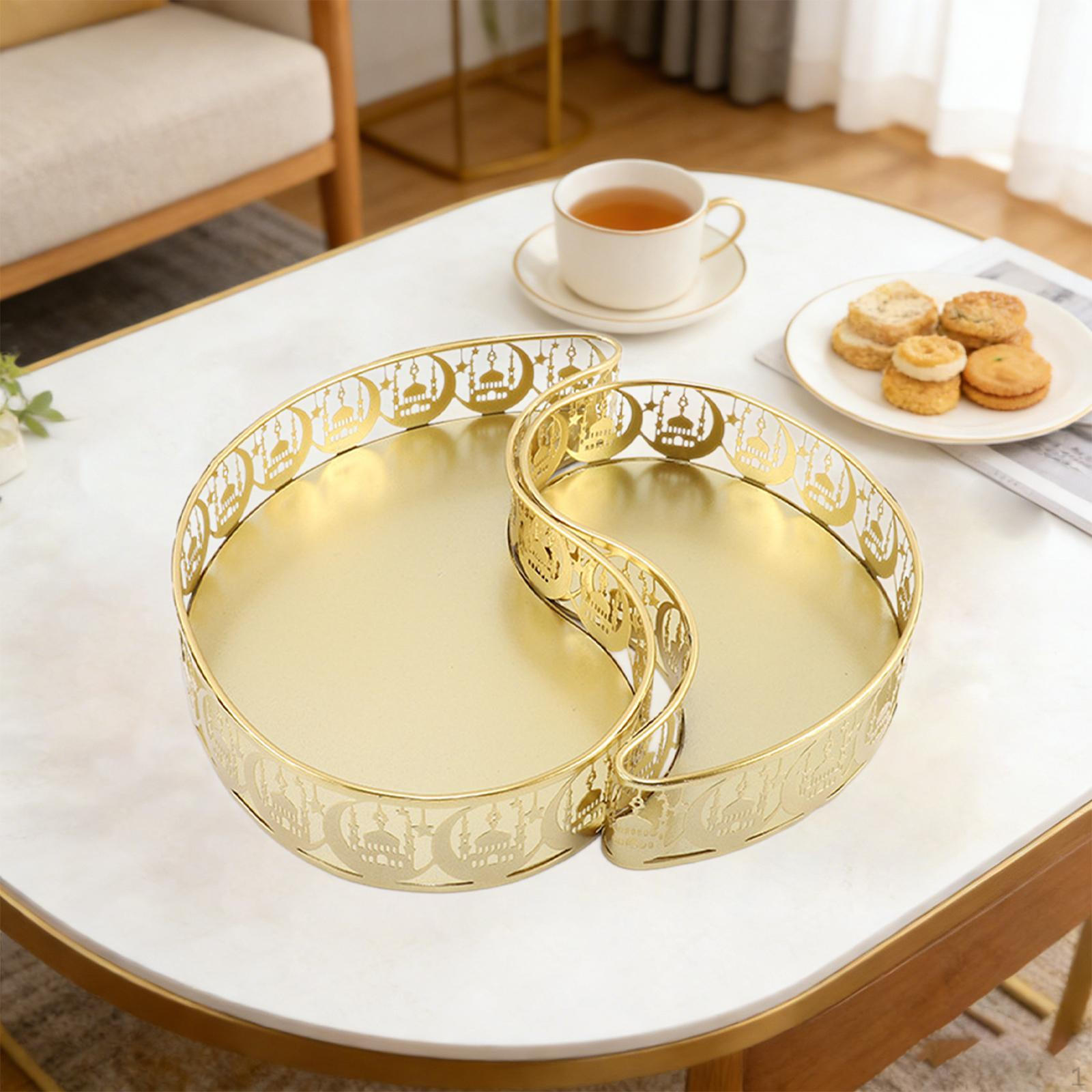 2x Ramadan Serving Trays Eid Mubarak Platters Iron Fruit Holder Food Storage Containers for Living
2x Ramadan Serving Trays Eid Mubarak Platters Iron Fruit Holder Food Storage Containers for Living