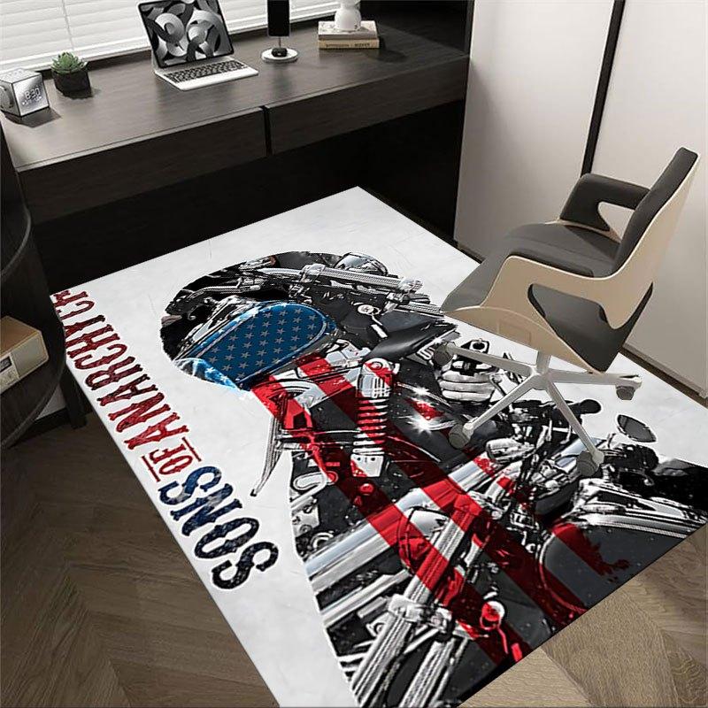 1pc Sons of Anarchy themed Office Carpet Chair Mats - durable polyester rug for home theater, office, dorm room decor - tA46 60cm by 90cm
1pc Sons of Anarchy themed Office Carpet Chair Mats - durable polyester rug for home theater, office, dorm room decor - tA46 60cm by 90cm