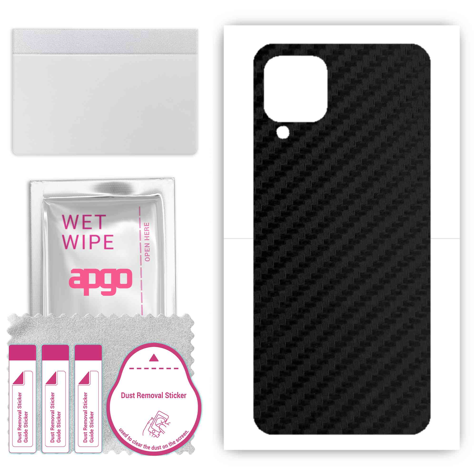 apgo Protective Skin Sticker for the back compatible with Samsung Galaxy M12, Wrap Film, Foil, Vinyl - Pattern Carbon Black
apgo Protective Skin Sticker for the back compatible with Samsung Galaxy M12, Wrap Film, Foil, Vinyl - Pattern Carbon Black
