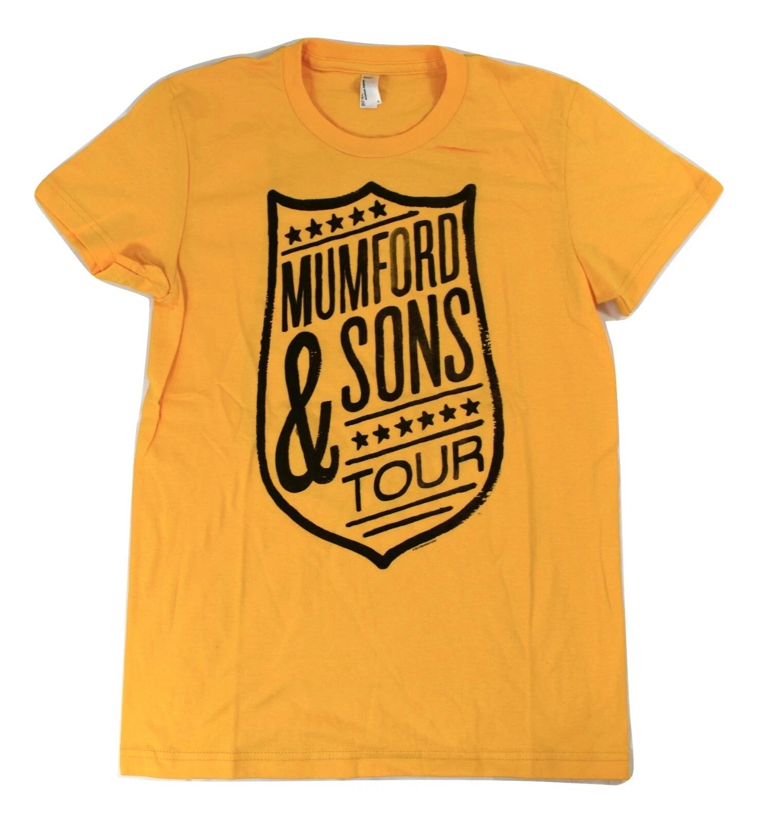 Mumford & Sons Juniors Tour Shield Fall 2013 Dates Gold Shirt New L 4XL
Mumford & Sons Juniors Tour Shield Fall 2013 Dates Gold Shirt New L 4XL