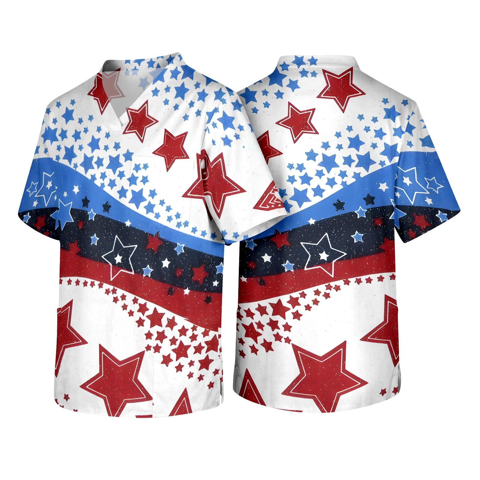 Men s V Neck Short Sleeve Work Scrub Top with Chest Pocket American Flag Print Durable Fabric Comfortable Fit Medical Uniform M белый
Men s V Neck Short Sleeve Work Scrub Top with Chest Pocket American Flag Print Durable Fabric Comfortable Fit Medical Uniform M белый