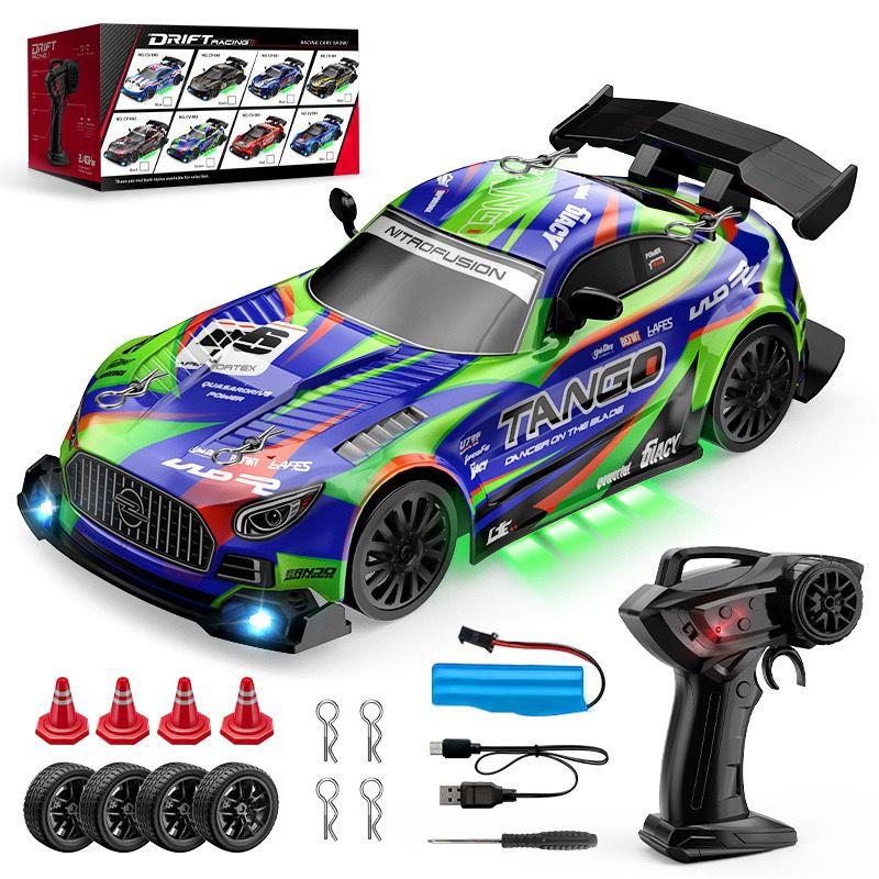 1/24 Scale Remote Control Drift Car 4WD Racing Vehicle High Speed LED Lights Kids Toys Multiplayer Game Gifts For Boys
1/24 Scale Remote Control Drift Car 4WD Racing Vehicle High Speed LED Lights Kids Toys Multiplayer Game Gifts For Boys