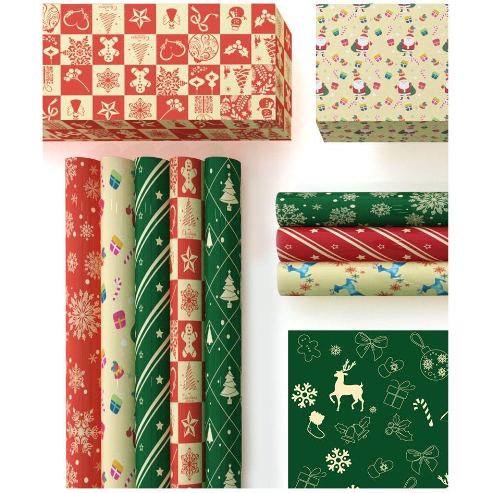 5PCS Paper Christmas Gift Paper Paper DIY DIY Gift Paper Charmful Favors Party Package Різдво 1
5PCS Paper Christmas Gift Paper Paper DIY DIY Gift Paper Charmful Favors Party Package Різдво 1