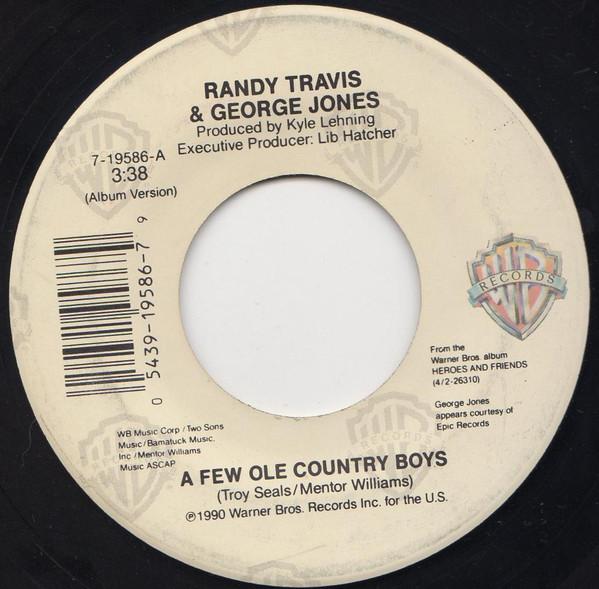 7inch Record RANDY TRAVIS - A Few Ole Country Boys 719586 Warner Bros. Re 1990 US Folk Used
7inch Record RANDY TRAVIS - A Few Ole Country Boys 719586 Warner Bros. Re 1990 US Folk Used