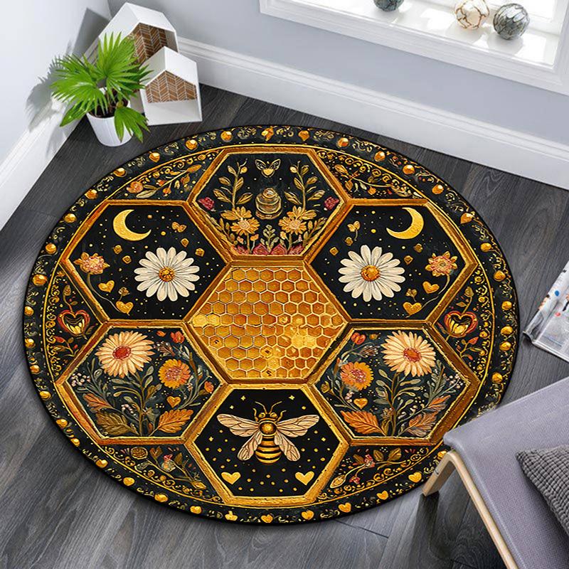 Honeycomb Round Area Rug,Carpet Rug for Living Room Bedroom Sofa Playroom Decor,Non-slip Floor Mat 80cmx80cm
Honeycomb Round Area Rug,Carpet Rug for Living Room Bedroom Sofa Playroom Decor,Non-slip Floor Mat 80cmx80cm