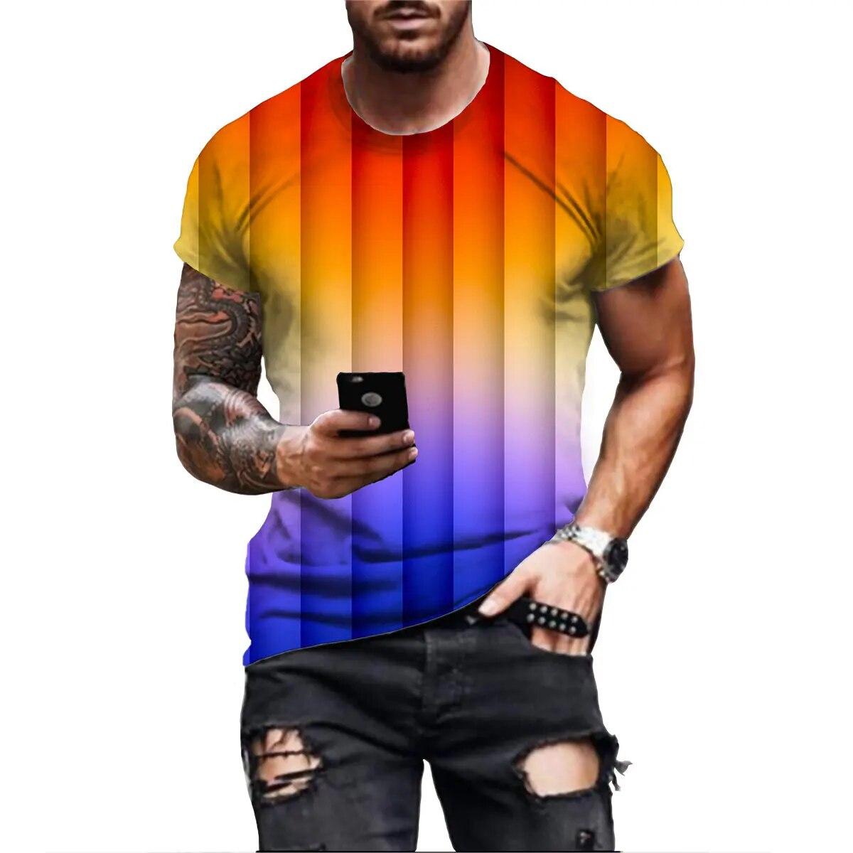 Новая летняя мужская свободная футболка с коротким рукавом и 3D принтом, тонкий пуловер с круглым вырезом, мужские повседневные удобные уличные топы
Новая летняя мужская свободная футболка с коротким рукавом и 3D принтом, тонкий пуловер с круглым вырезом, мужские повседневные удобные уличные топы