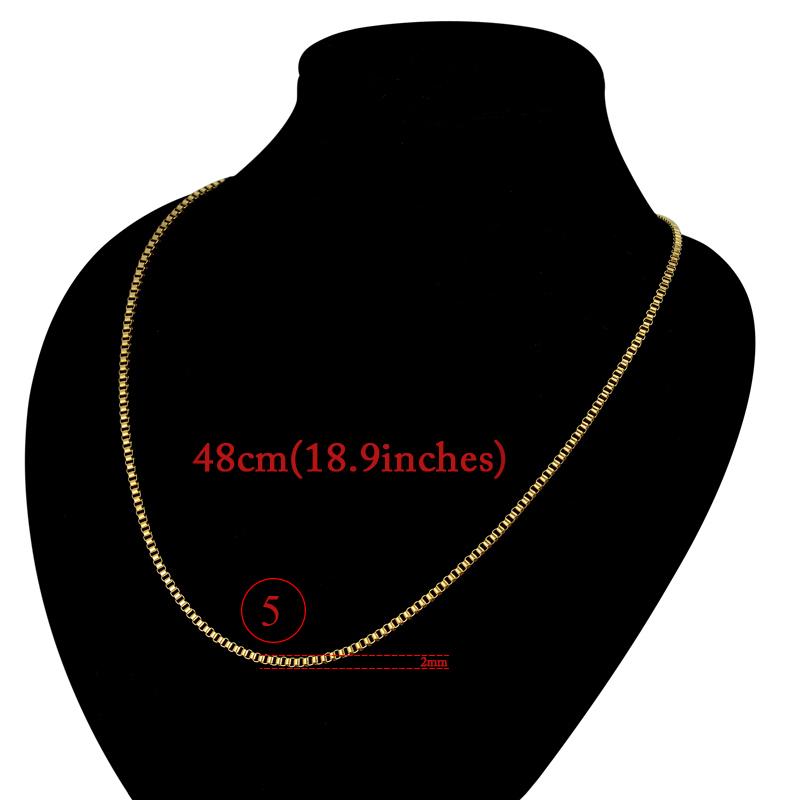 5 Style Stainless Steel Chains Female Gold Color 2MM-6MM Chain Link Necklaces For Women Men Fashion Party Jewelry Gift 2025 as picture
5 Style Stainless Steel Chains Female Gold Color 2MM-6MM Chain Link Necklaces For Women Men Fashion Party Jewelry Gift 2025 as picture