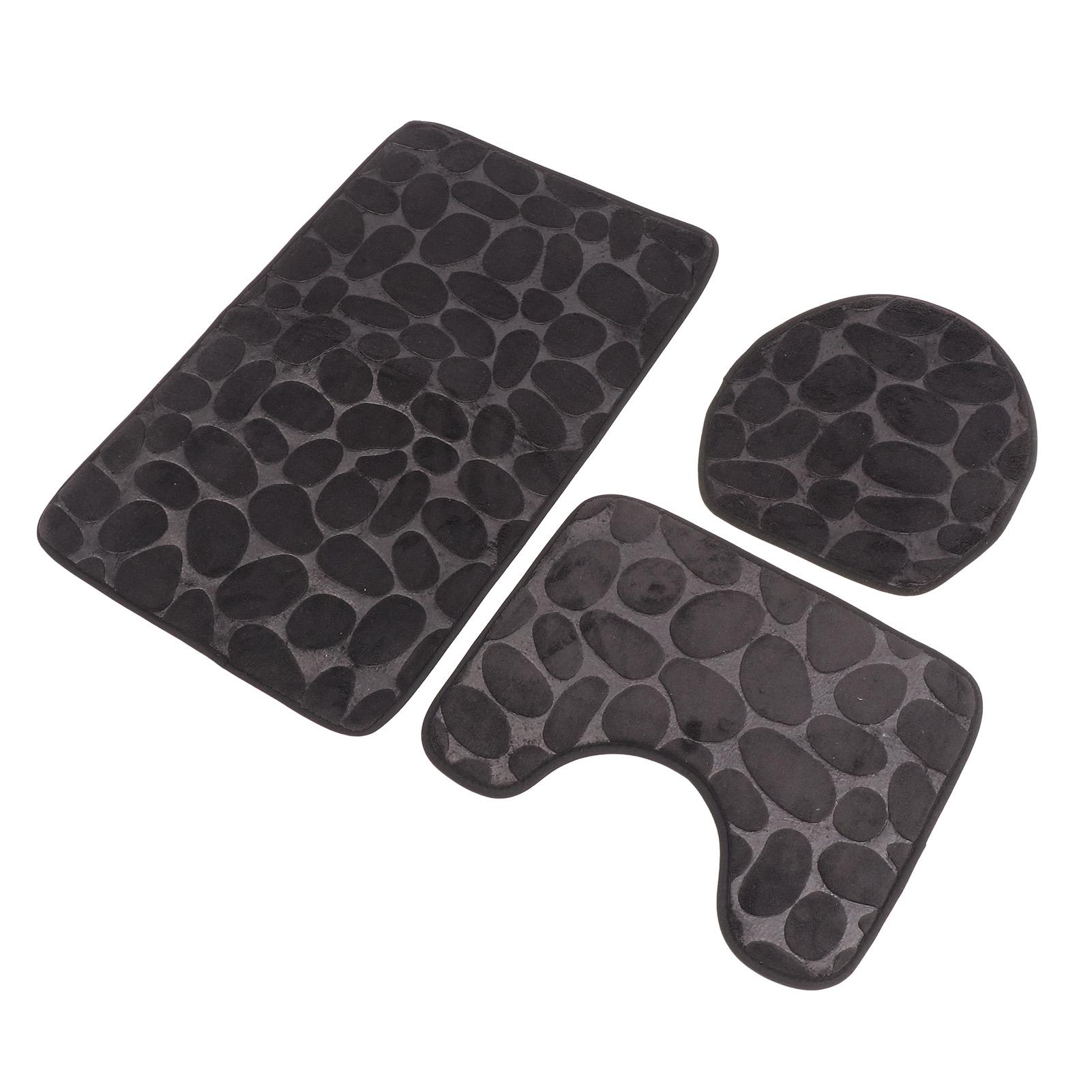 3pcs Bathroom Rugs Set U Shape Contoured Toilet Mat Lid Cover Mat Bath Rug Water Absorbent Non Slip чёрный
3pcs Bathroom Rugs Set U Shape Contoured Toilet Mat Lid Cover Mat Bath Rug Water Absorbent Non Slip чёрный