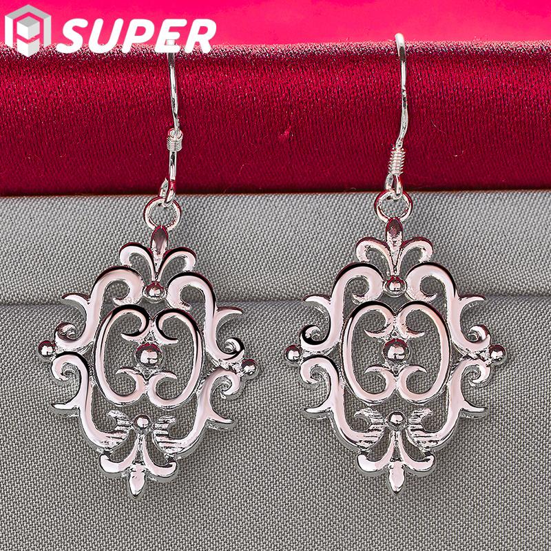 Серьги-подвески в стиле ретро из стерлингового серебра 925 пробы с геометрическим узором, модные ювелирные изделия 4.40*1.70cm
Серьги-подвески в стиле ретро из стерлингового серебра 925 пробы с геометрическим узором, модные ювелирные изделия 4.40*1.70cm