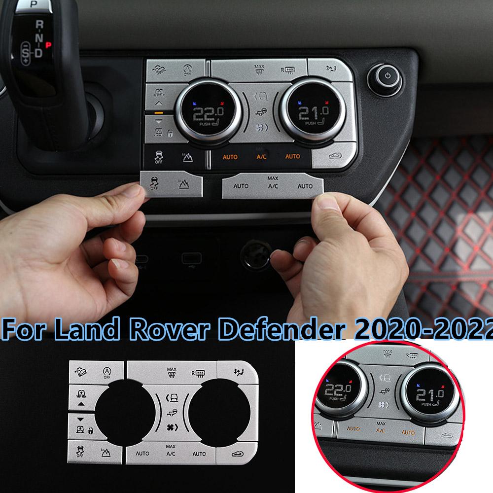 10 шт./компл. алюминиевого сплава для Land Rover Defender-2022, крышка кнопки кондиционера, наклейки на отделку автомобиля серебряный
10 шт./компл. алюминиевого сплава для Land Rover Defender-2022, крышка кнопки кондиционера, наклейки на отделку автомобиля серебряный