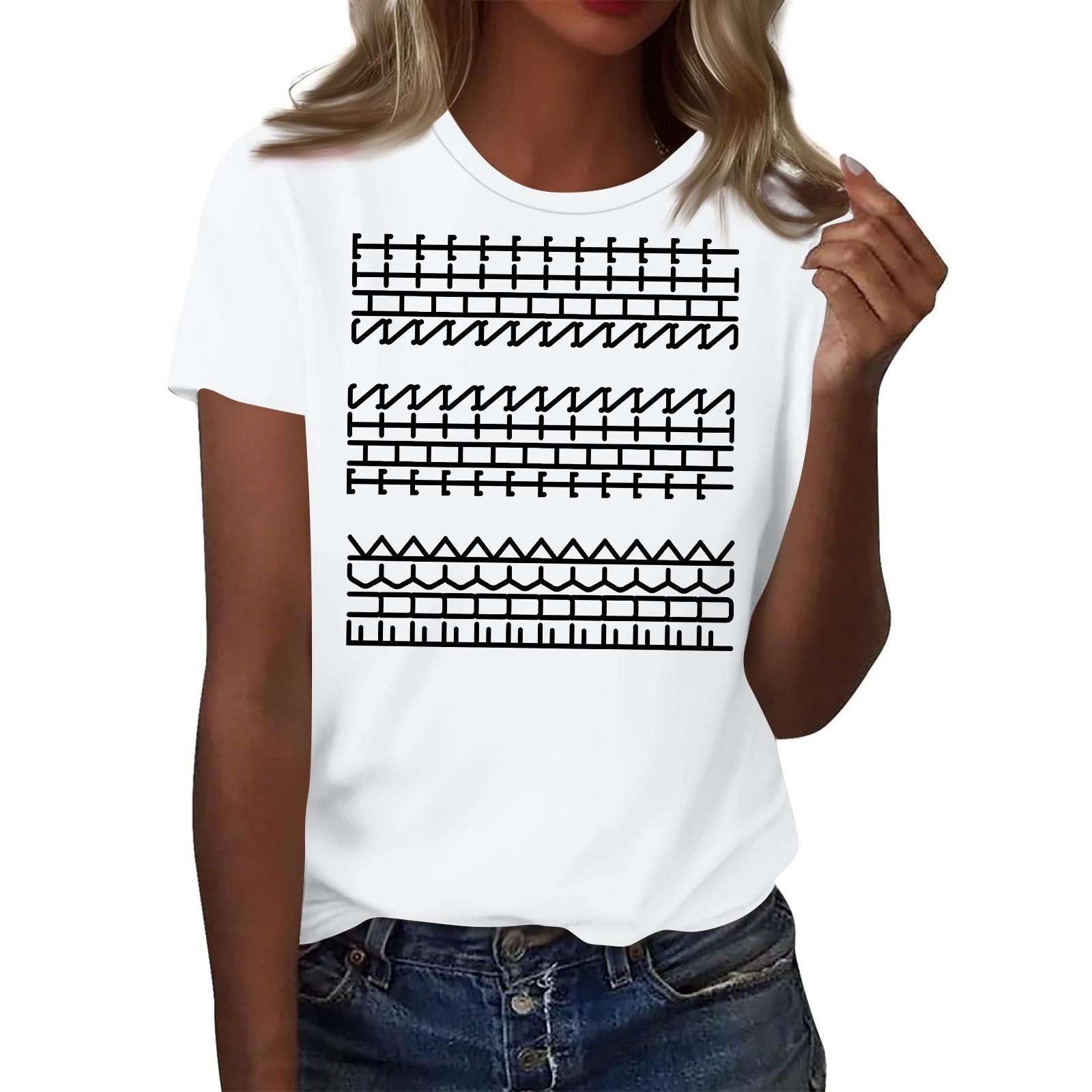 Женские модные повседневные пуловеры с короткими рукавами и круглым вырезом с принтом XL белый
Женские модные повседневные пуловеры с короткими рукавами и круглым вырезом с принтом XL белый