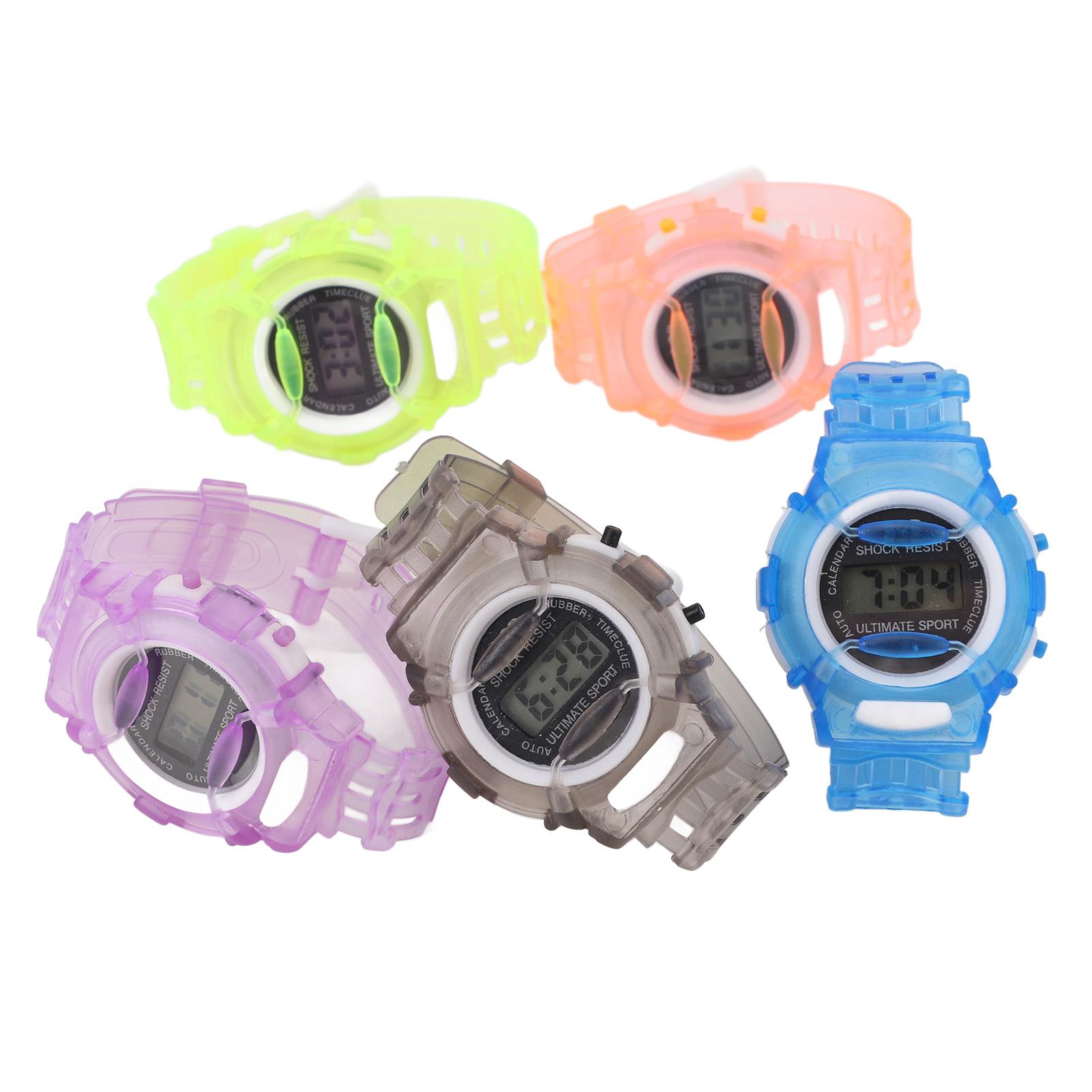 5pcs Kids Digital Sports Watch Calendar Display Shockproof Accurate Time Electronic Wrist Watches for Boys and Girls
5pcs Kids Digital Sports Watch Calendar Display Shockproof Accurate Time Electronic Wrist Watches for Boys and Girls