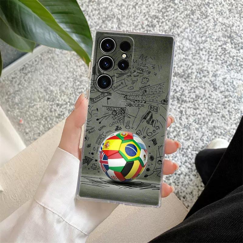 Football Footy Soccer Phone Case S25Ultra For Samsung Galaxy S25 S24 S23 S21 Ultra S20 FE S22 Plus A35 A55 5G Case Clear Cover Note 10 Plus
Football Footy Soccer Phone Case S25Ultra For Samsung Galaxy S25 S24 S23 S21 Ultra S20 FE S22 Plus A35 A55 5G Case Clear Cover Note 10 Plus