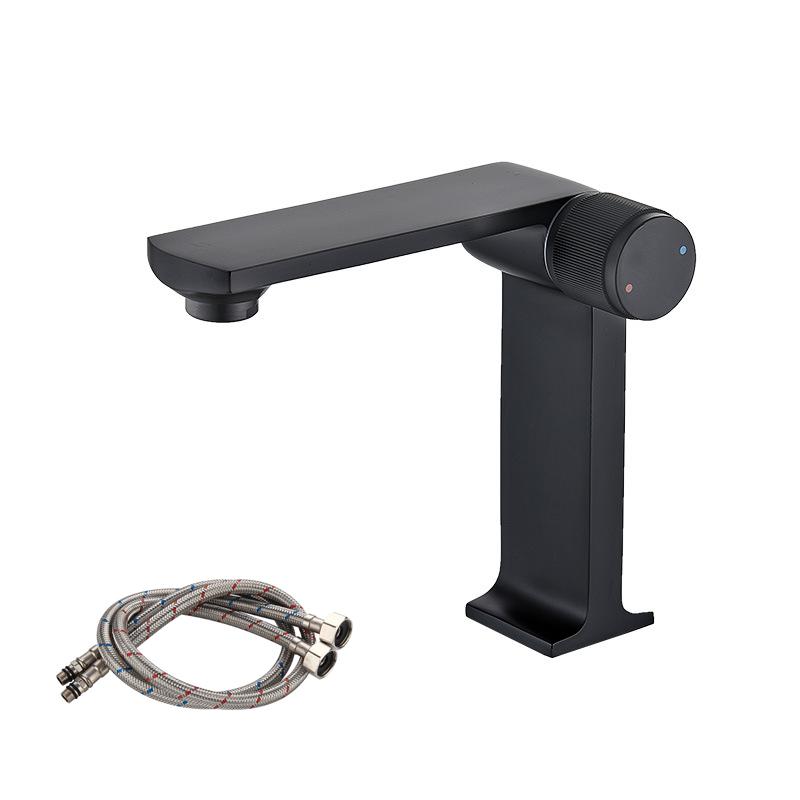 Современные смесители для горячей и холодной воды, черный золотой смеситель для раковины в ванной комнате, хромированные аксессуары для ванной комнаты, смеситель для раковины на бортике чёрный