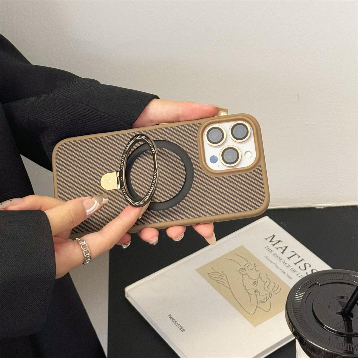 Kevlar Carbon Fiber Textured Invisible Magnetic Stand for IPhone16promax Phone Case, Suitable for Apple 15 Cover iPhone11
Kevlar Carbon Fiber Textured Invisible Magnetic Stand for IPhone16promax Phone Case, Suitable for Apple 15 Cover iPhone11