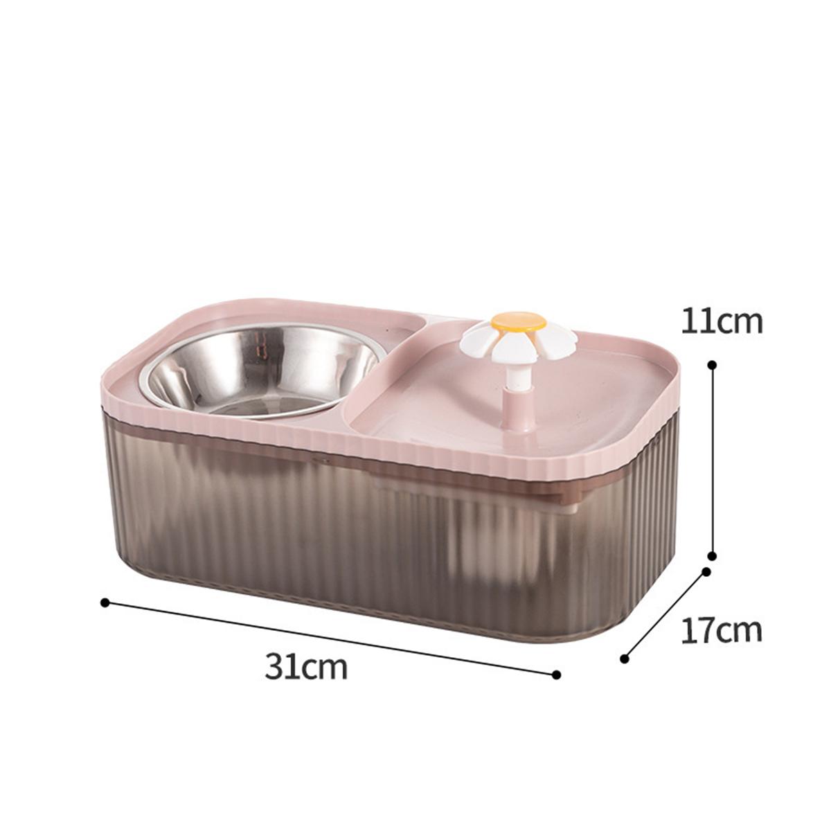 Cat Water Fountain & Food Bowl for Food and Water Dispenser Set Automatic Pet Fountain Water Dispenser and Stainless Steel Bowl рожевий
Cat Water Fountain & Food Bowl for Food and Water Dispenser Set Automatic Pet Fountain Water Dispenser and Stainless Steel Bowl рожевий