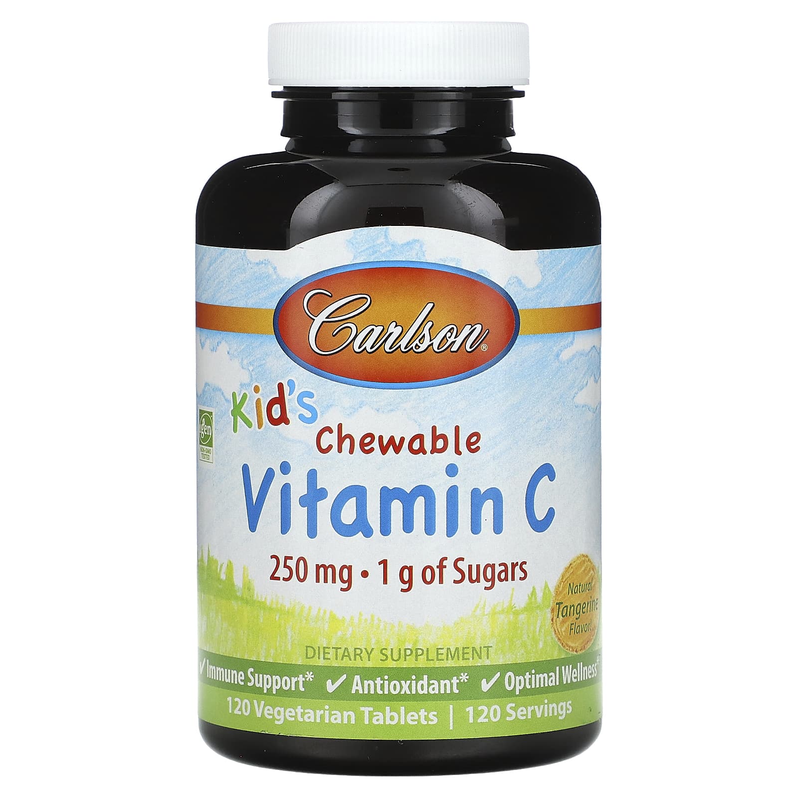 Children s Chewable Vitamin C, Natural Tangerine Flavor, 250Mg, 120 Veggie Tablets
Children s Chewable Vitamin C, Natural Tangerine Flavor, 250Mg, 120 Veggie Tablets