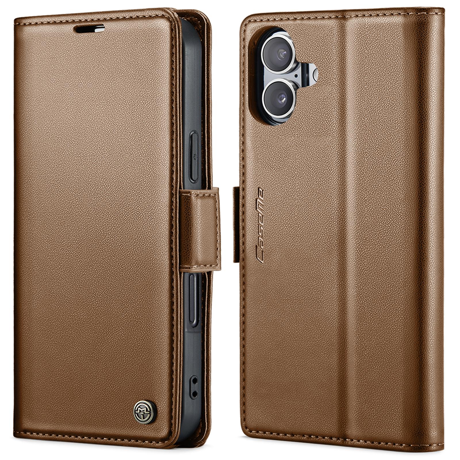 For iPhone 16 Plus Leather Case CASEME 023 RFID Blocking 3 Card Slot Mobile Cover E
For iPhone 16 Plus Leather Case CASEME 023 RFID Blocking 3 Card Slot Mobile Cover E