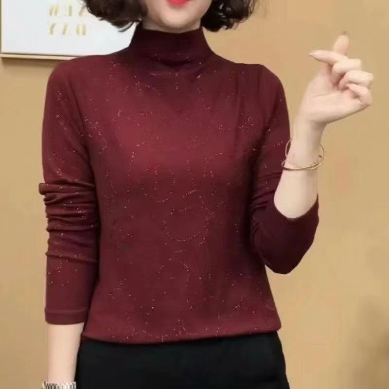 Autumn new 2025 fashion semi-turtleneck bottoming shirt temperament thin versatile long-sleeved top 4XL
Autumn new 2025 fashion semi-turtleneck bottoming shirt temperament thin versatile long-sleeved top 4XL