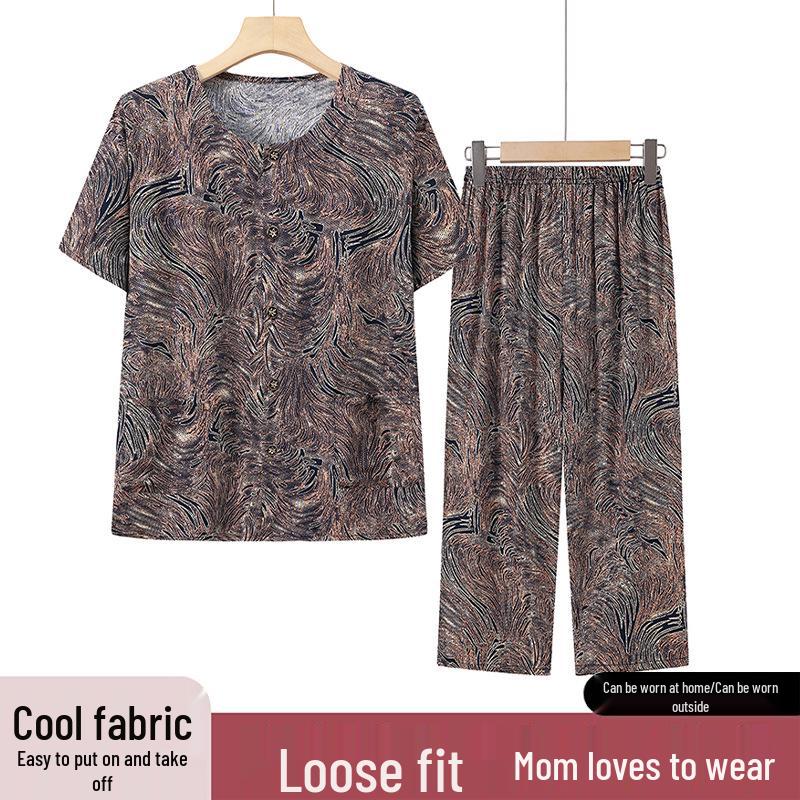 Plus Size Women s Summer Loose Fit Printed T-Shirt - Short Sleeve, Tummy Concealment for Middle-Aged and Older Women 4XL (135-155 Jin)
Plus Size Women s Summer Loose Fit Printed T-Shirt - Short Sleeve, Tummy Concealment for Middle-Aged and Older Women 4XL (135-155 Jin)