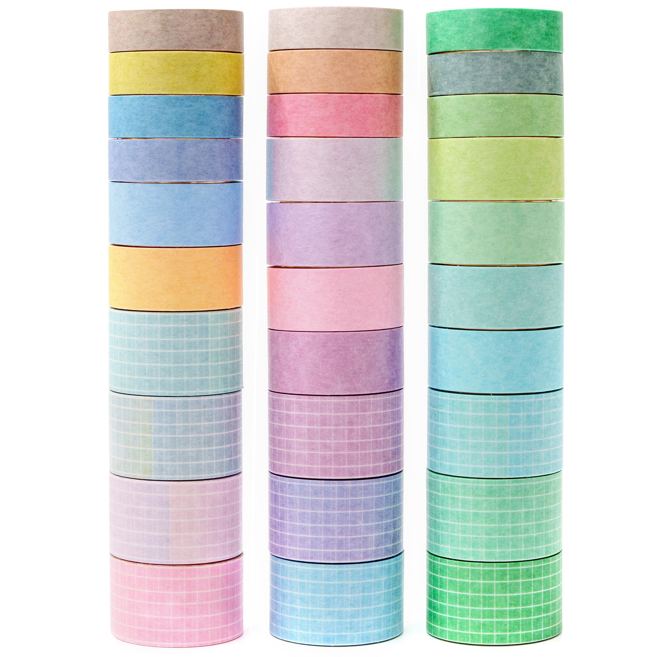 Basic Pattern Masking Tape Large Box Creative Washi Tape for DIY Crafts Colors and Checkered 30-Roll Set Multi-Color Women s Styles, Packaging,
Basic Pattern Masking Tape Large Box Creative Washi Tape for DIY Crafts Colors and Checkered 30-Roll Set Multi-Color Women s Styles, Packaging,