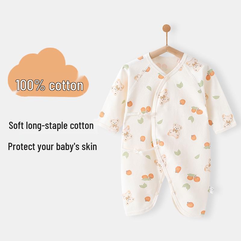 Newborn Double-Layer Cotton Romper: Spring/Autumn Baby Onesie with Belly Protection 59cm (1-3 months)
Newborn Double-Layer Cotton Romper: Spring/Autumn Baby Onesie with Belly Protection 59cm (1-3 months)