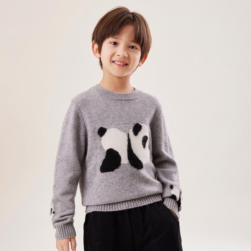 Children s High Neck Cashmere Sweater with Panda Design for Autumn & Winter 130 cm сірий колір
Children s High Neck Cashmere Sweater with Panda Design for Autumn & Winter 130 cm сірий колір