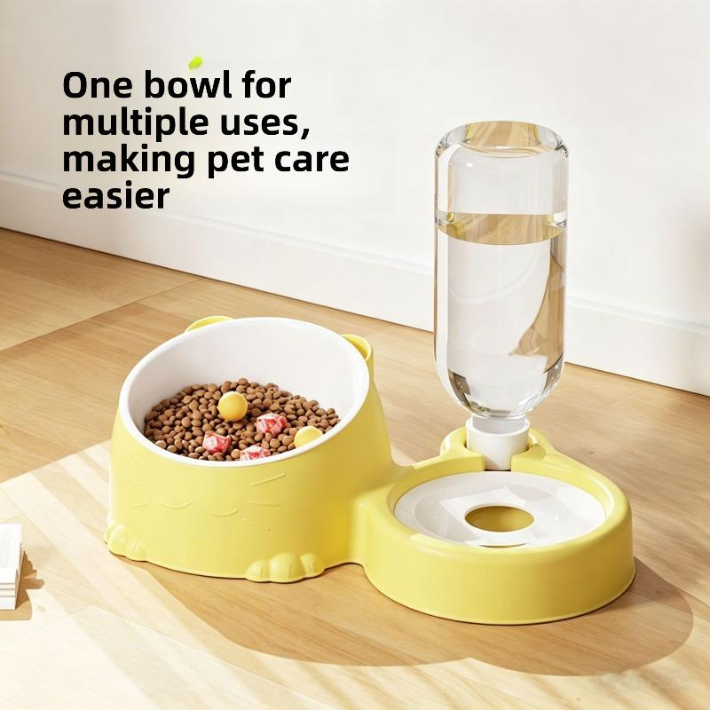 Ceramic Cat Bowl - Combined Water and Food Automatic Drinking and Feeding Device with Neck Protection for Dogs - Pet Bowl That Prevents Spilling
Ceramic Cat Bowl - Combined Water and Food Automatic Drinking and Feeding Device with Neck Protection for Dogs - Pet Bowl That Prevents Spilling
